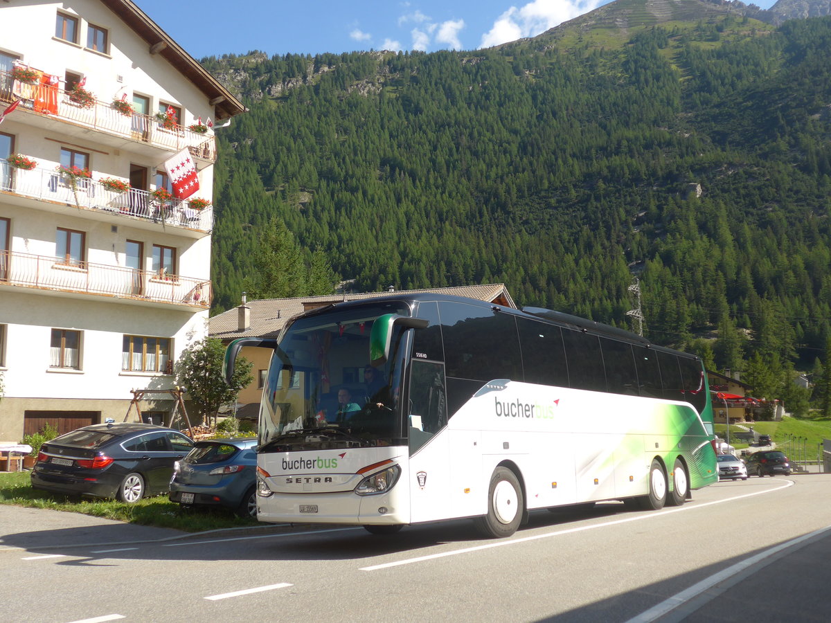 (208'303) - Bucher, Luzern - Nr. 24/LU 15'569 - Setra am 3. August 2019 in Simplon Dorf, Post