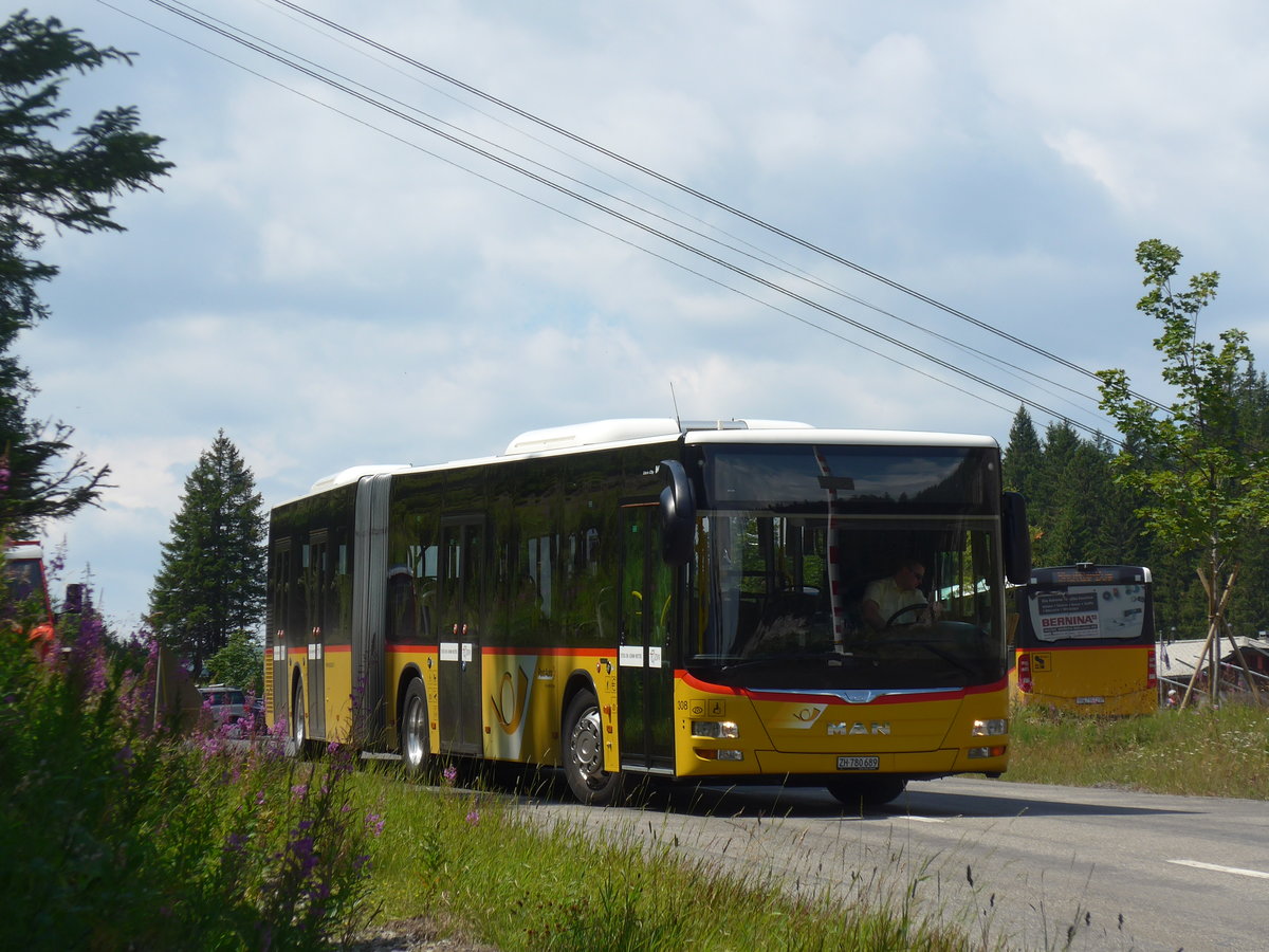 (208'529) - PostAuto Zrich - Nr. 308/ZH 780'689 - MAN am 5. August 2019 in Les Diablerets, Col du Pillon