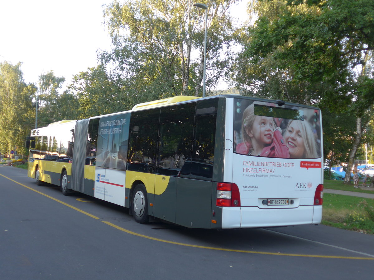 (208'576) - STI Thun - Nr. 701/BE 849'701 - MAN am 8. August 2019 in Thun, Lachen