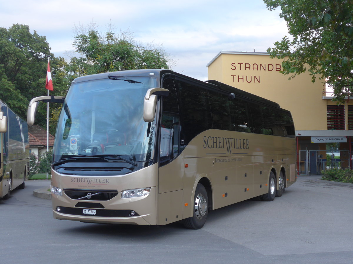 (208'619) - Schweiwiller, Frauenfeld - TG 57'705 - Volvo am 10. August 2019 in Thun, Strandbad