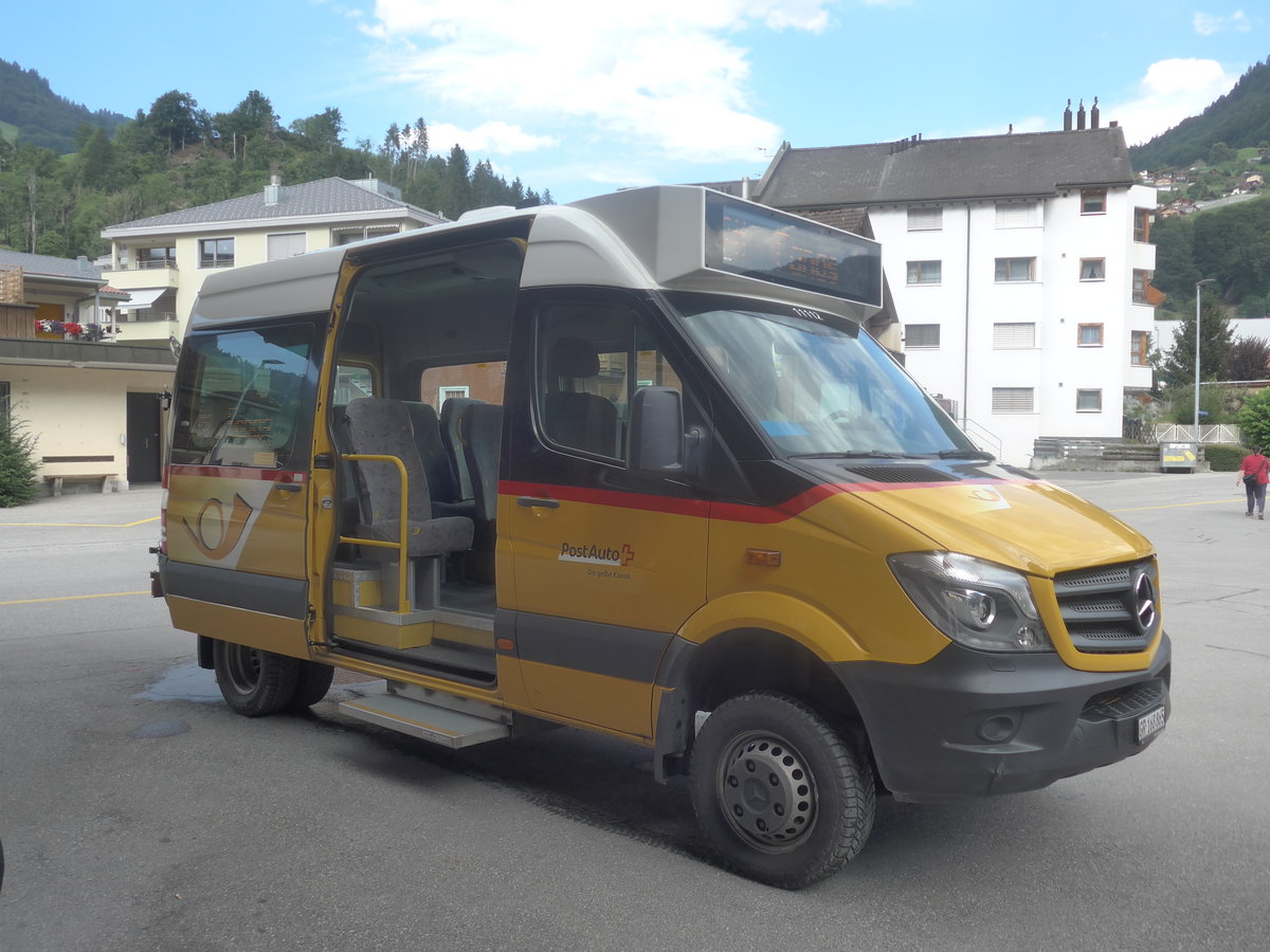 (208'707) - PostAuto Graubnden - GR 168'865 - Mercedes am 11. August 2019 beim Bahnhof Schiers