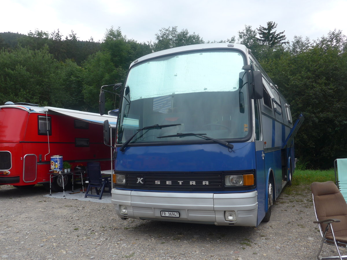 (208'873) - Bchler, Bsingen - FR 36'947 - Setra (ex AAGI Interlaken Nr. 30) am 17. August 2019 in Atzmnnig, Schutt