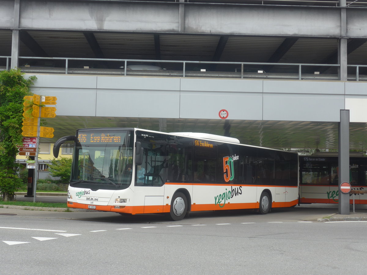 (208'927) - VBH Herisau - Nr. 5/AR 20'557 - MAN am 17. August 2019 beim Bahnhof Herisau