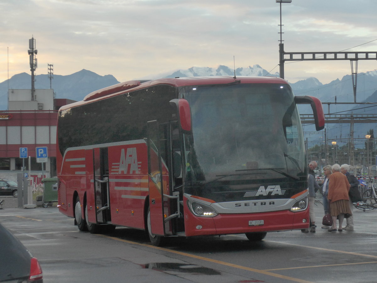 (209'168) - AFA Adelboden - Nr. 15/BE 26'702 - Setra am 1. September 2019 in Thun, CarTerminal