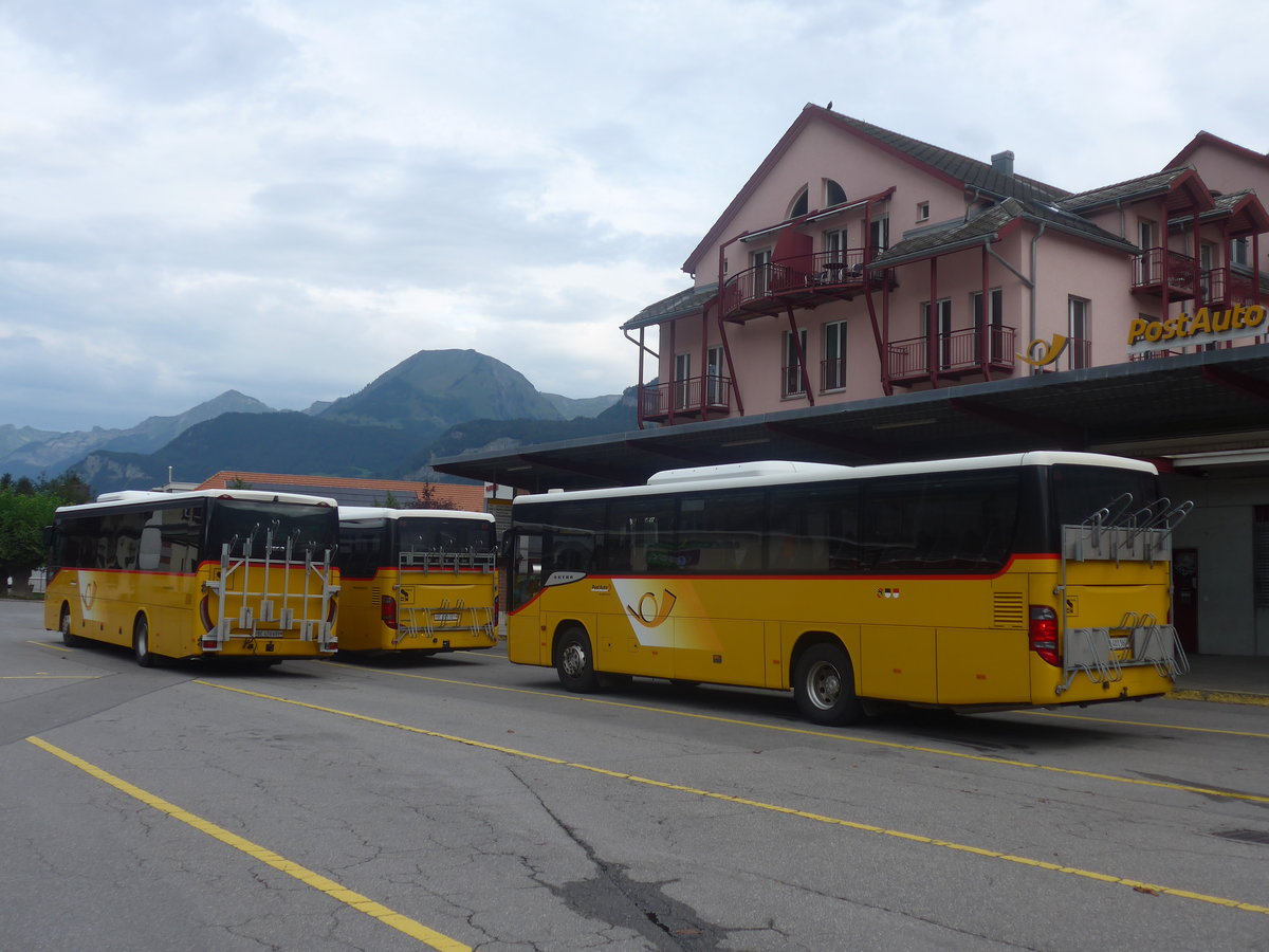 (209'176) - PostAuto Bern - BE 401'364 - Setra (ex AVG Meiringen Nr. 64) am 1. September 2019 in Meiringen, Postautostation