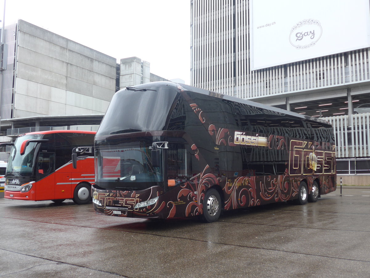 (209'410) - Gssi, Horw - LU 15'117 - Neoplan am 8. September 2019 in Zrich, Flughafen