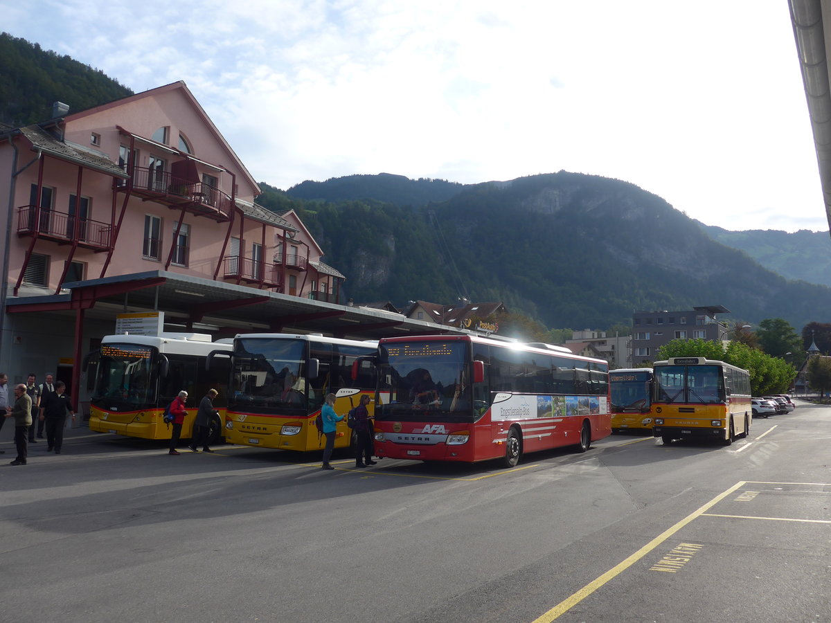 (209'744) - AFA Adelboden - Nr. 24/BE 26'701 - Setra am 22. September 2019 in Meiringen, Postautostation (Einsatz PostAuto fr Engstelenalp-Bus)