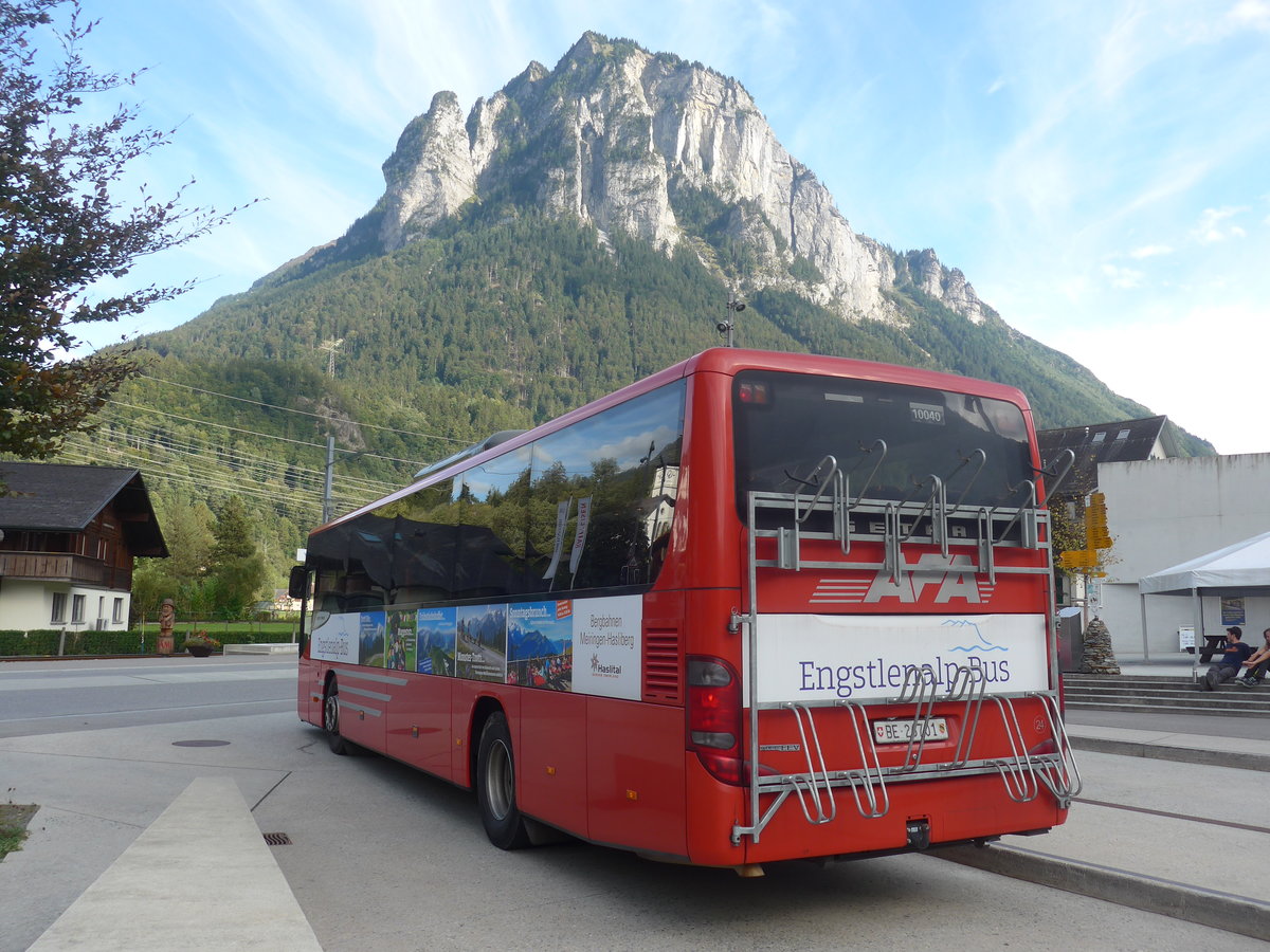 (209'800) - AFA Adelboden - Nr. 24/BE 26'701 - Setra am 22. September 2019 in Innertkirchen, Grimseltor (Einsatz PostAuto fr Engstlenalp-Bus)