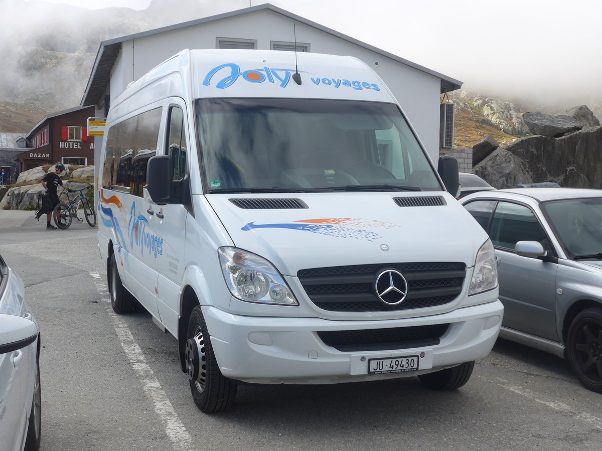 (209'834) - Joly Voyages, Les Breuleux - JU 49'430 - Mercedes am 28. September 2019 in Grimsel, Passhhe