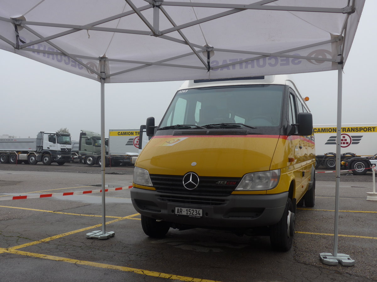 (209'913) - PostAuto Ostschweiz - AR 15'234 - Mercedes (ex sers Poschtli, Reute) am 6. Oktober 2019 in Wil, Larag