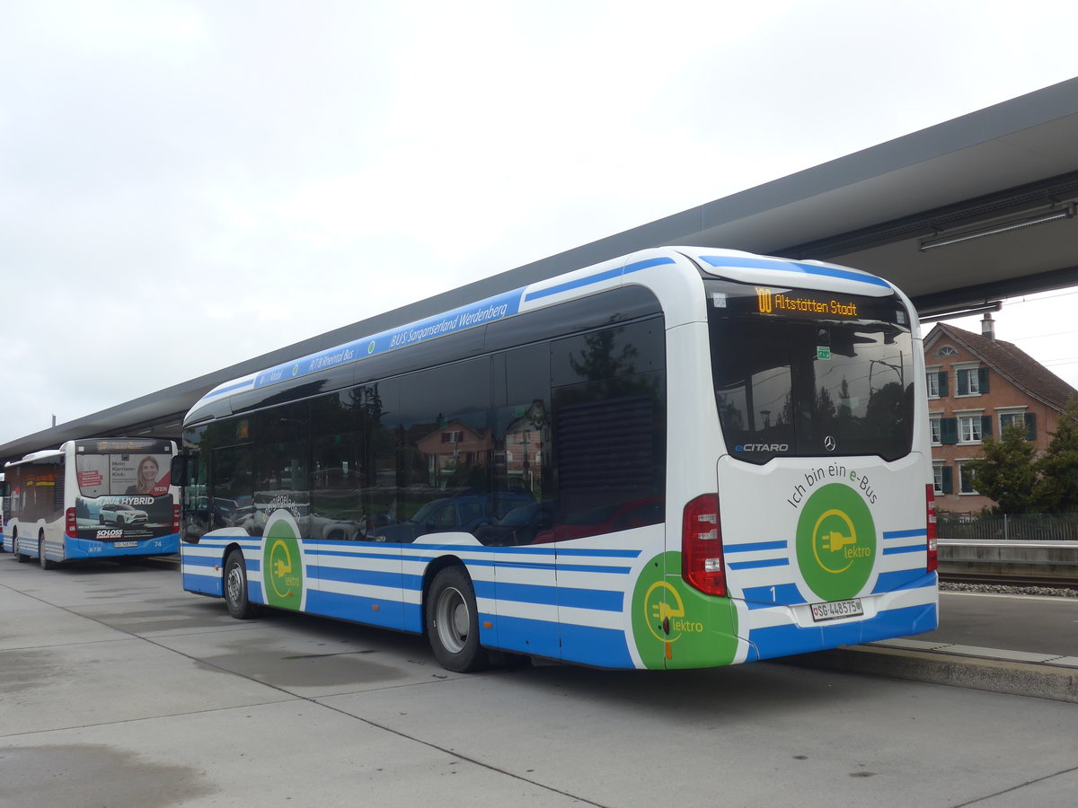 (209'963) - RTB Altsttten - Nr. 1/SG 448'575 - Mercedes am 6. Oktober 2019 beim Bahnhof Altsttten