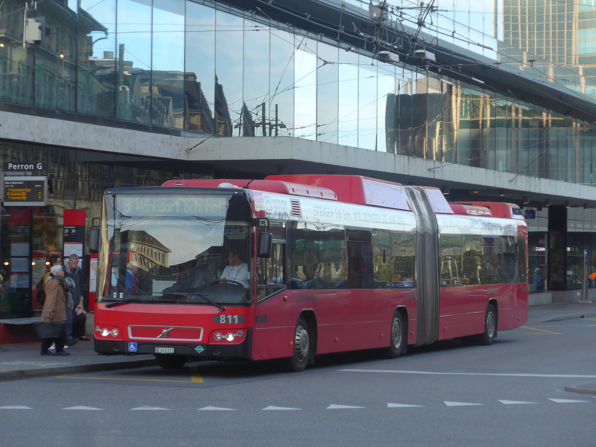(210'080) - Bernmobil, Bern - Nr. 811/BE 612'811 - Volvo am 12. Oktober 2019 beim Bahnhof Bern
