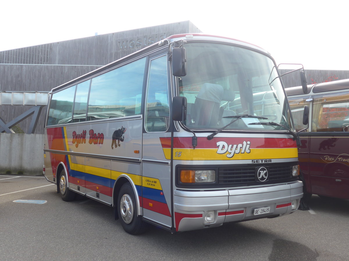 (210'202) - Dysli, Bern - Nr. 15/BE 28'435 - Setra (ex Auto-Transports, La Cte-aux-Fes) am 12. Oktober 2019 in Bern, Westside