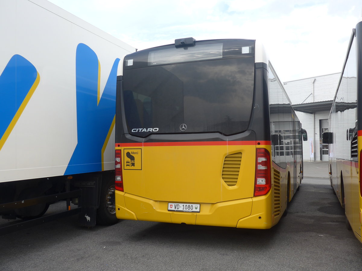 (210'269) - CarPostal Ouest - VD 1080 - Mercedes (ex TPB, Sdeilles) am 12. Oktober 2019 in Kerzers, Interbus