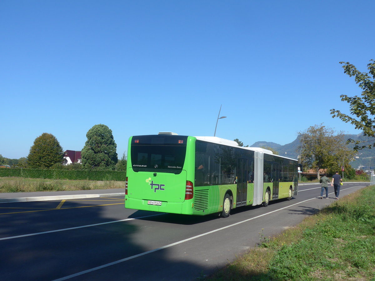 (210'312) - TPC Aigle - Nr. 304/VD 619'147 - Mercedes (ex Hrmann&Shne, D-Hamburg) am 14. Oktober 2019 in Rennaz, Hpital