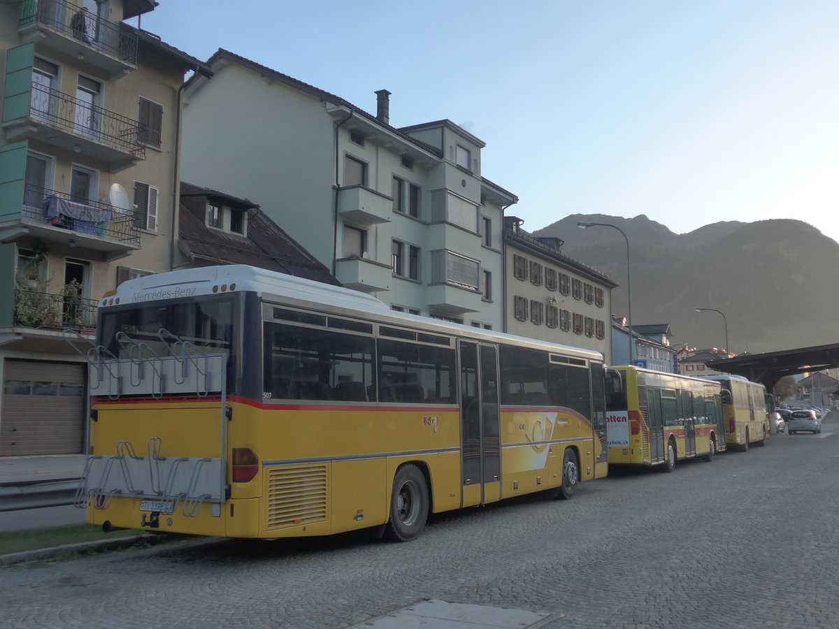 (210'497) - Marchetti, Airolo - TI 239'834 - Mercedes (ex AVG Meiringen Nr. 70) am 26. Oktober 2019 beim Bahnhof Airolo