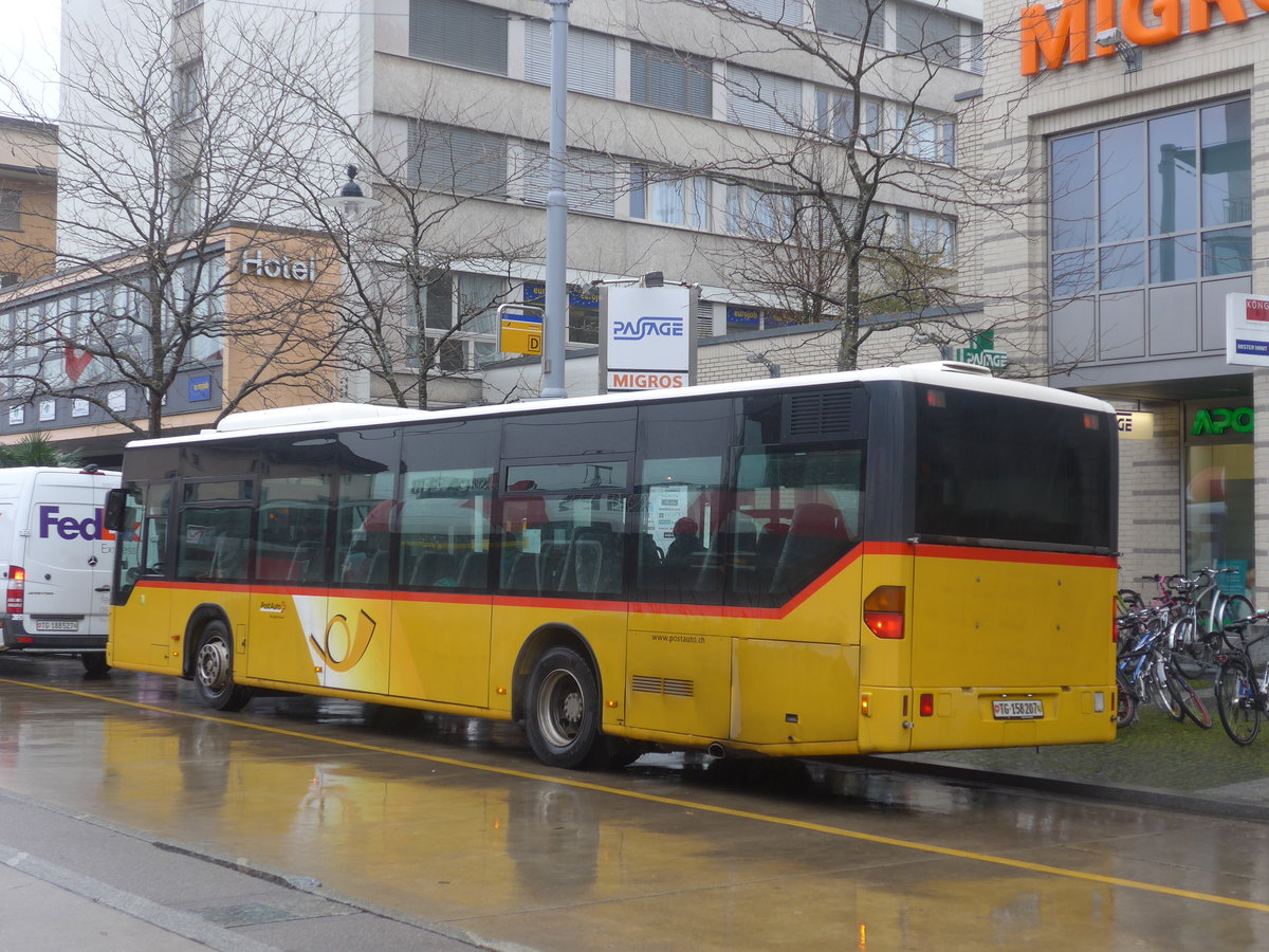 (210'766) - PostAuto Ostschweiz - TG 158'207 - Mercedes (ex Nr. 7) am 8. November 2019 beim Bahnhof Frauenfeld