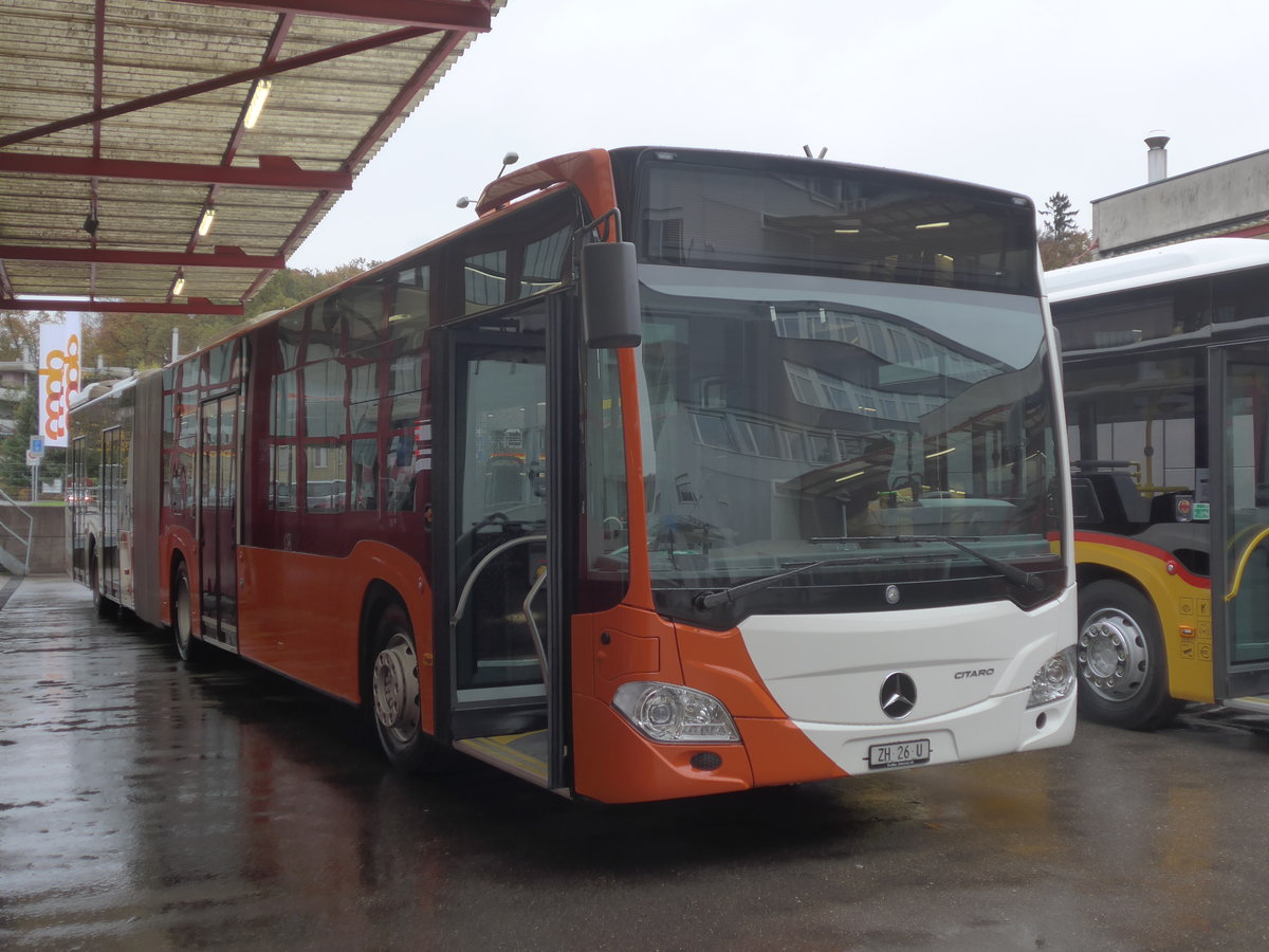 (210'850) - Genve-Tours, Genve - ZH 26 U - Mercedes am 8. November 2019 in Kloten, EvoBus