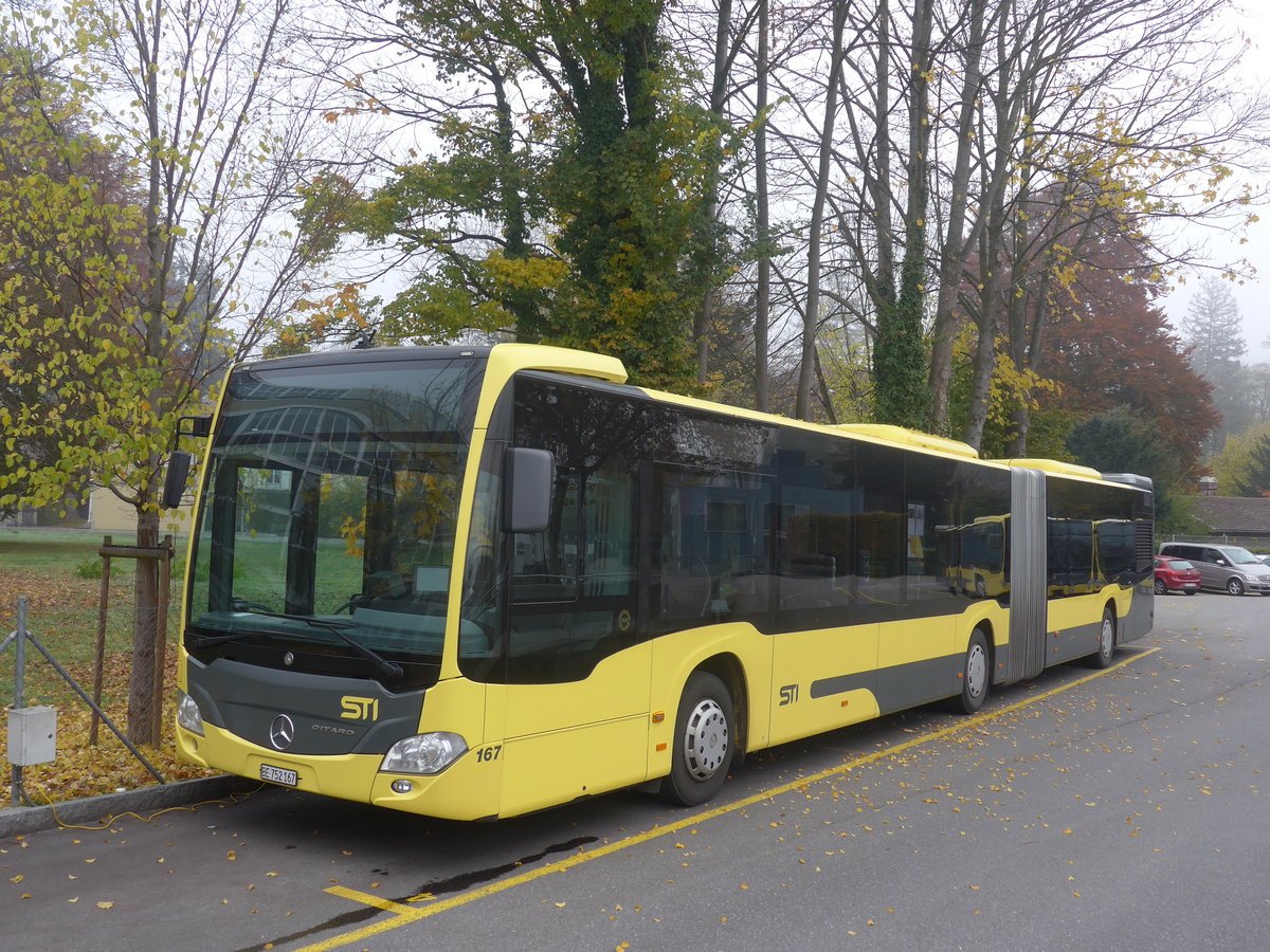 (210'969) - STI Thun - Nr. 167/BE 752'167 - Mercedes am 11. November 2019 bei der Schifflndte Thun