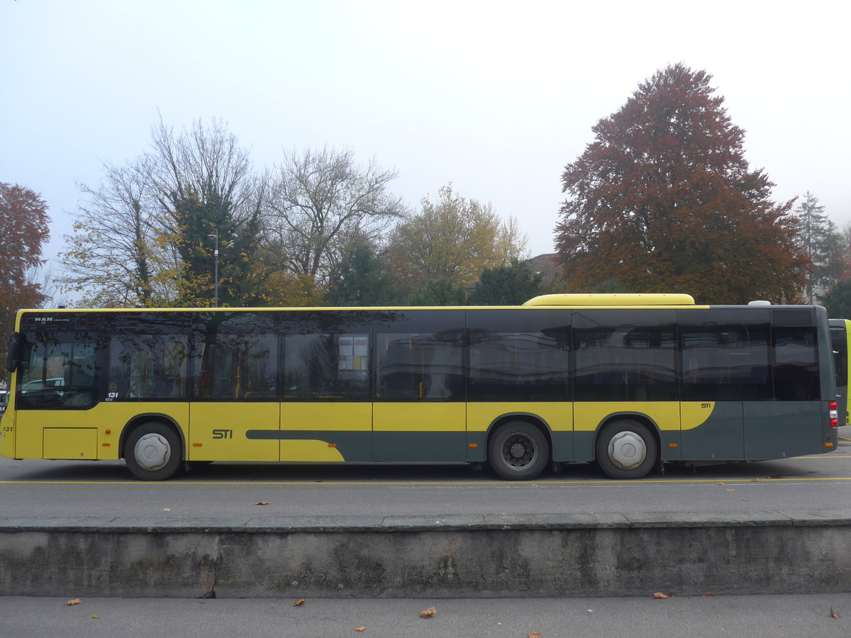 (210'979) - STI Thun - Nr. 131/BE 801'131 - MAN am 11. November 2019 bei der Schifflndte Thun