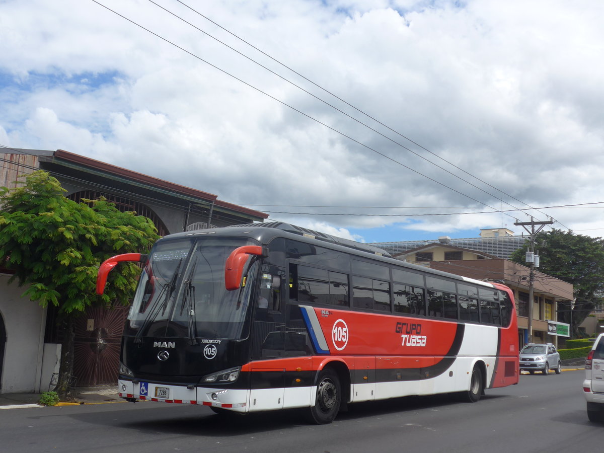 (211'086) - Tuasa, Alajuela - Nr. 105/7286 - MAN-Kinglong am 13. November 2019 in Alajuela