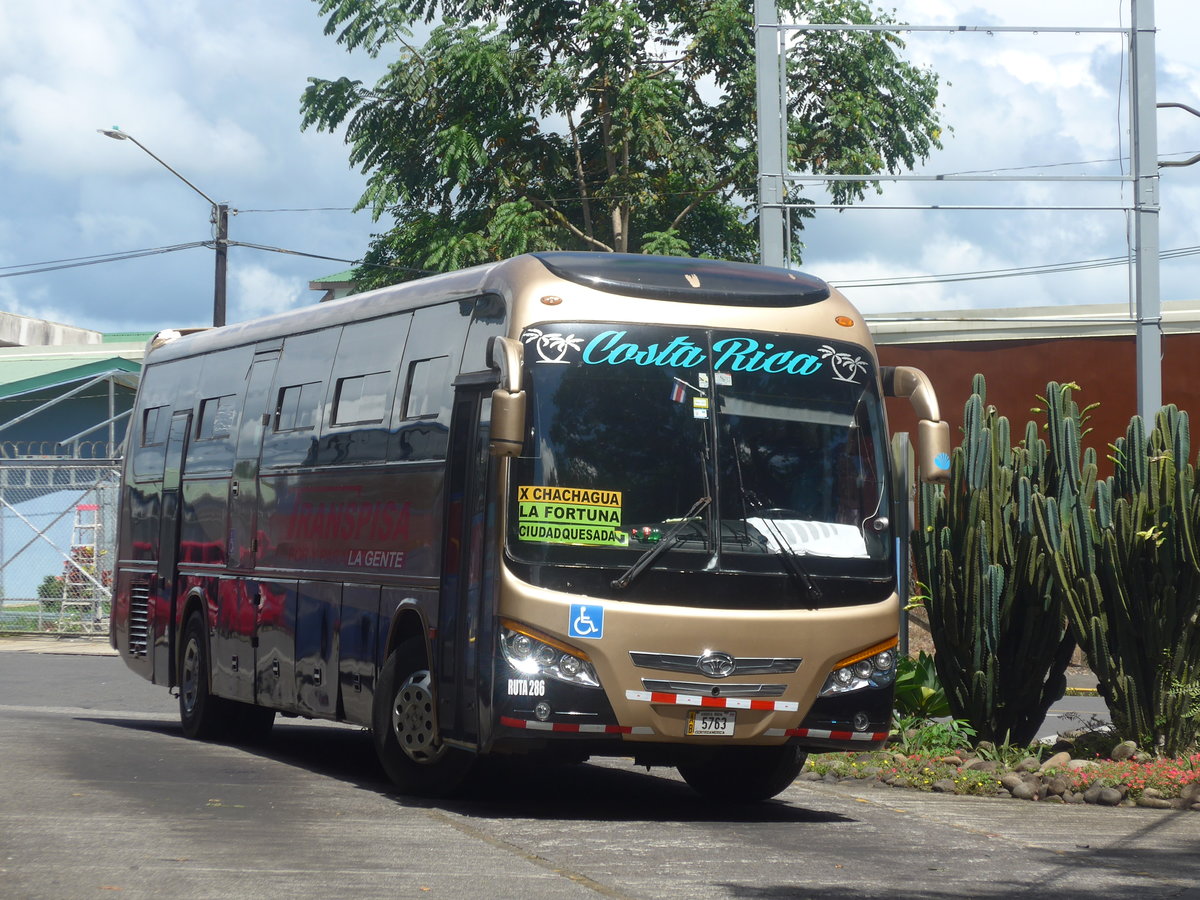 (211'256) - Transpisa, Quesada - 5763 - Daewoo am 14. November 2019 in La Fortuna