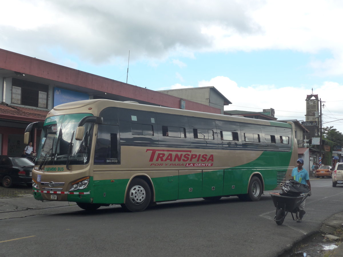 (212'436) - Transpisa, Quesada - 5764 - Daewoo am 25. November 2019 in La Fortuna, Busstation