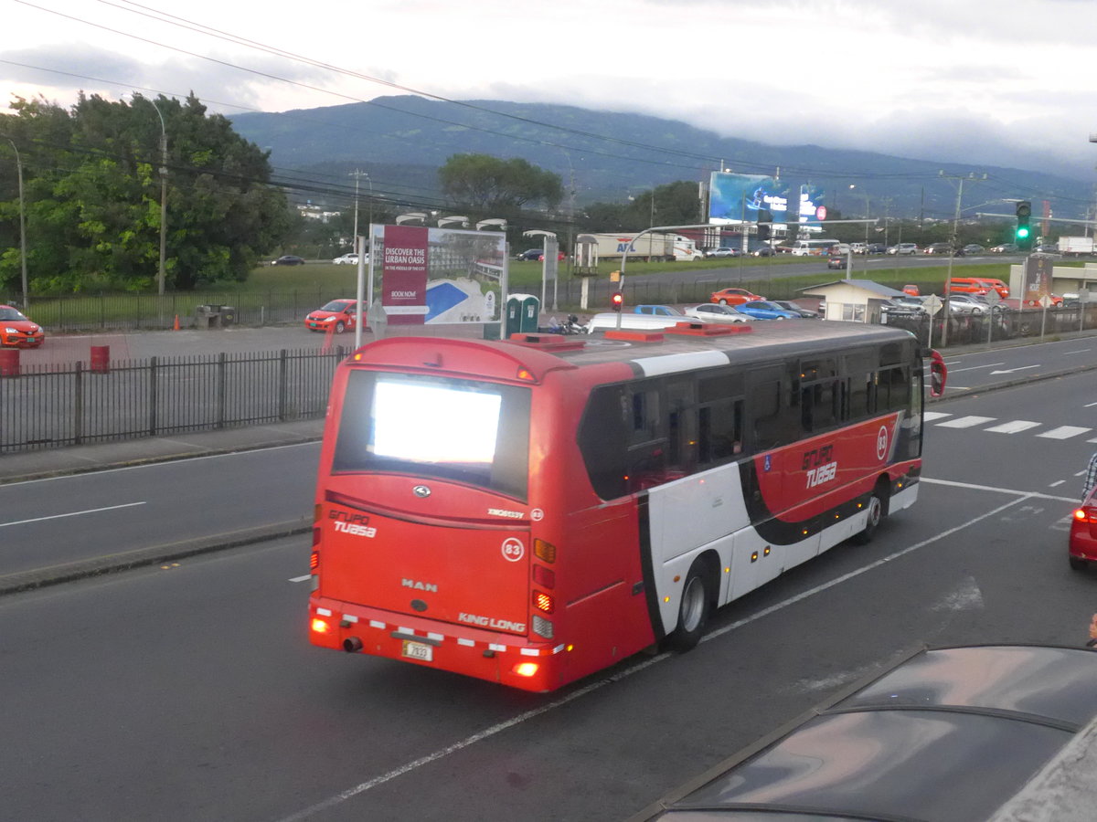 (212'522) - Tuasa, Alajuela - Nr. 83/7033 - MAN-Kinglong am 26. November 2019 in San Jos, Airport