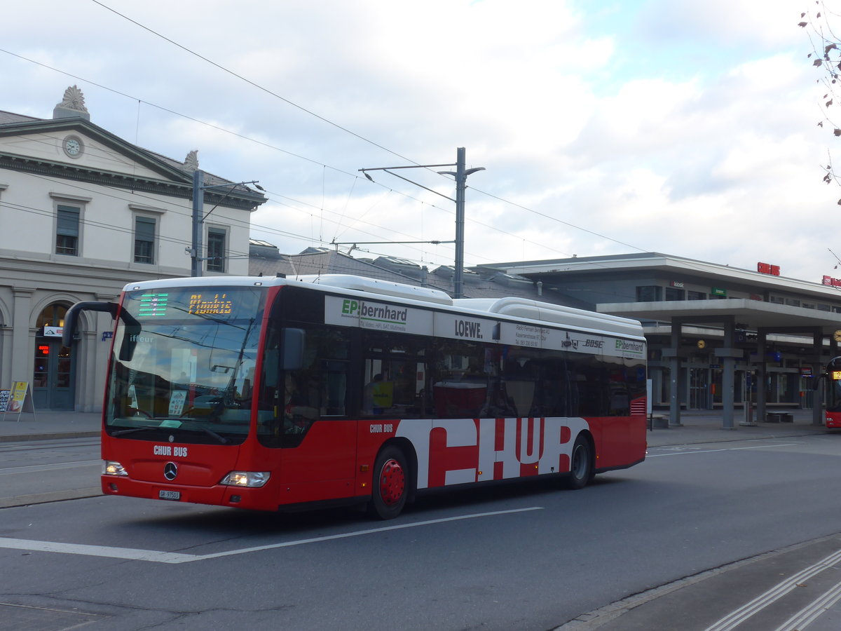 (212'575) - SBC Chur - Nr. 3/GR 97'503 - Mercedes am 7. Dezember 2019 beim Bahnhof Chur