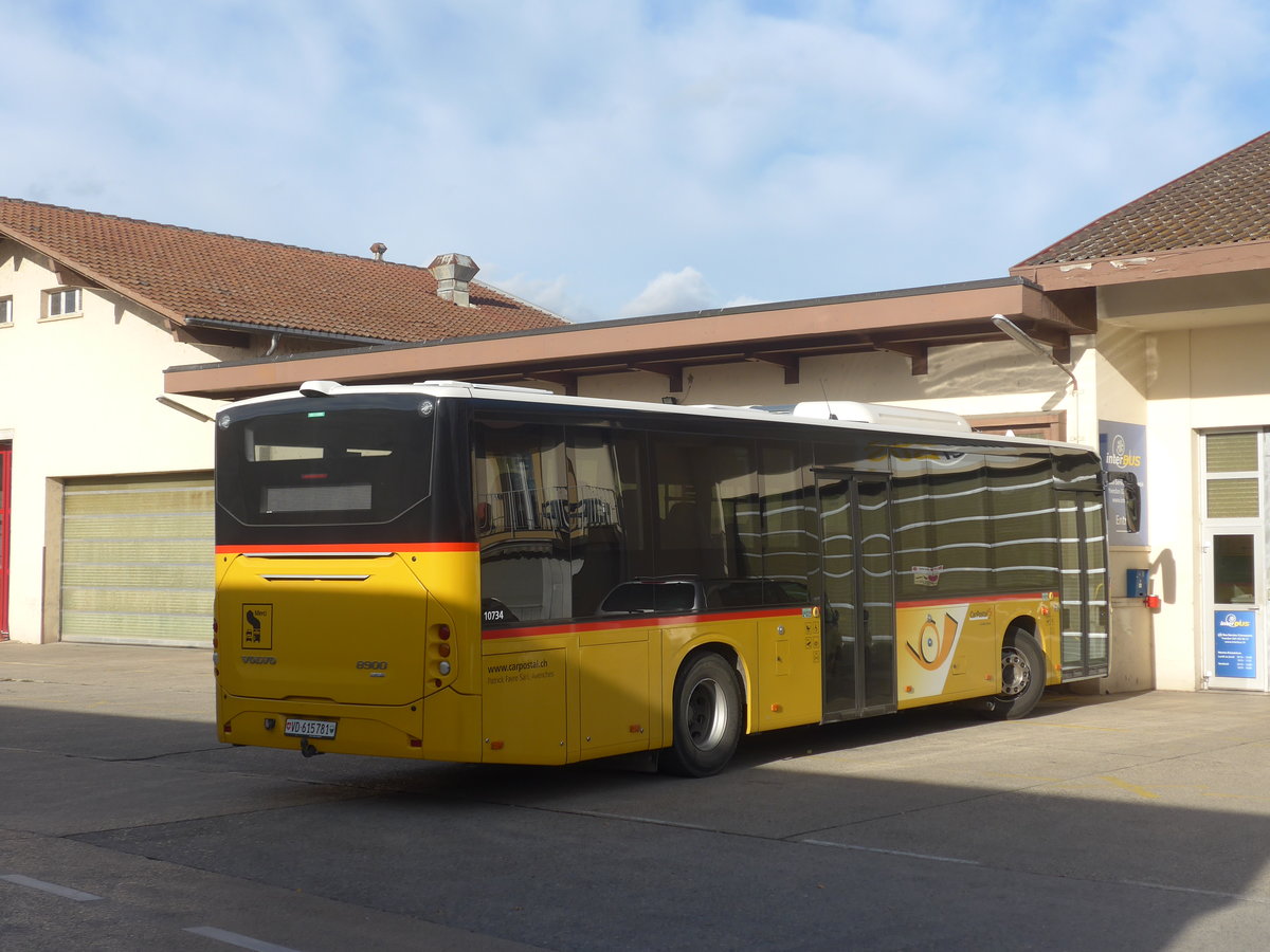 (212'769) - Favre, Avenches - VD 615'781 - Volvo am 8. Dezember 2019 in Yverdon, Postgarage