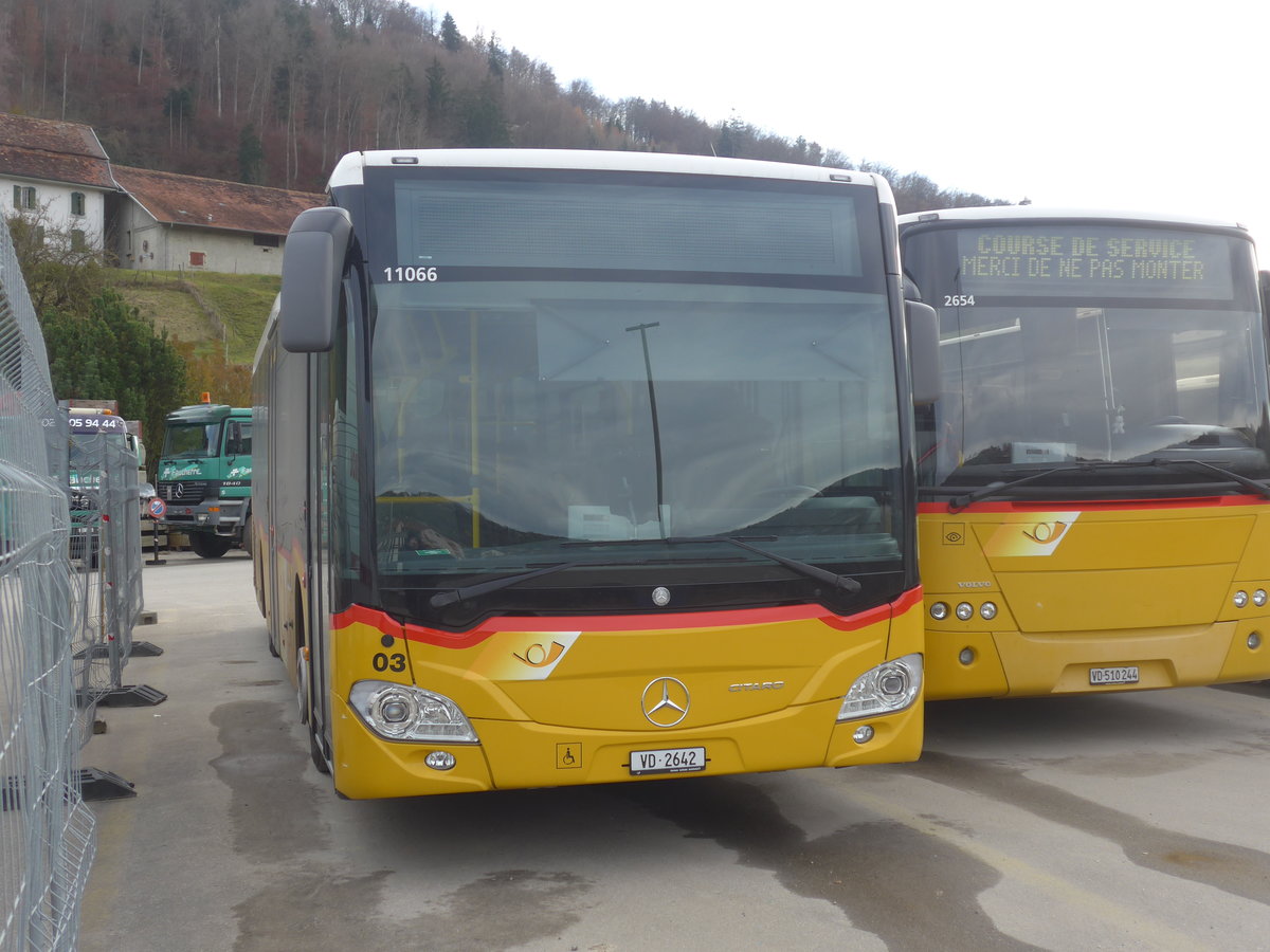 (212'802) - Faucherre, Moudon - Nr. 303/VD 2642 - Mercedes am 8. Dezember 2019 in Moudon, Garage