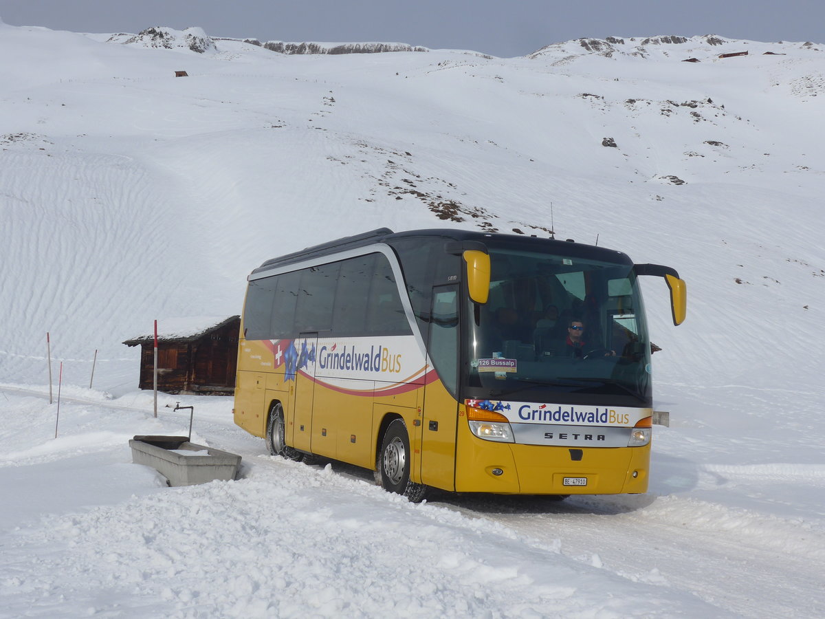 (213'159) - Grindelwaldbus, Grindelwald - Nr. 29/BE 47'910 - Setra am 26. Dezember 2019 auf der Bussalp