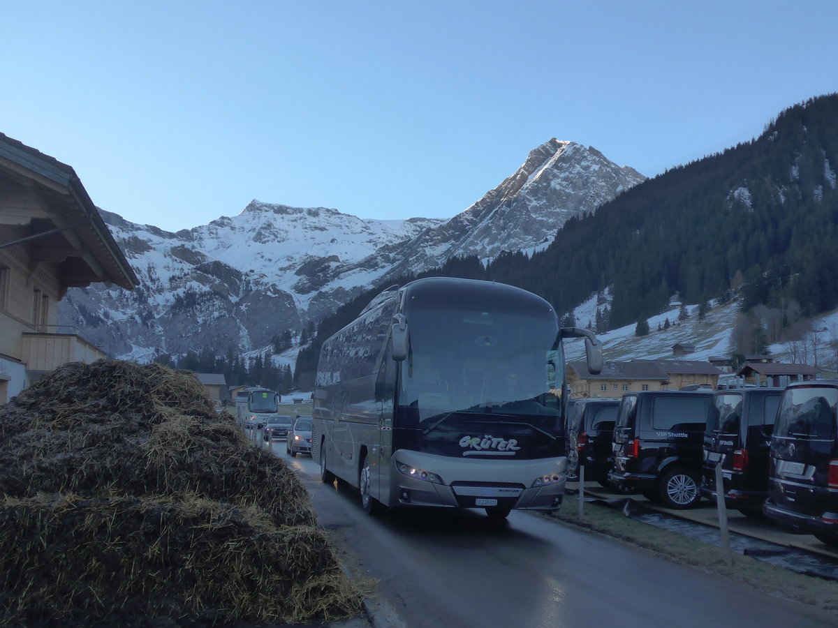 (213'502) - Grter, Hochdorf - Nr. 14/LU 236'631 - Neoplan am 11. Januar 2020 in Adelboden, Weltcup