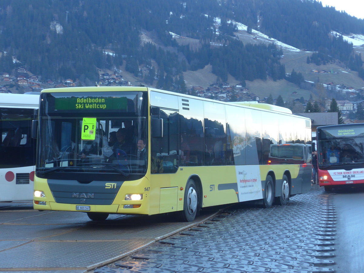 (213'521) - STI Thun - Nr. 147/BE 801'147 - MAN am 11. Januar 2020 in Adelboden, Weltcup