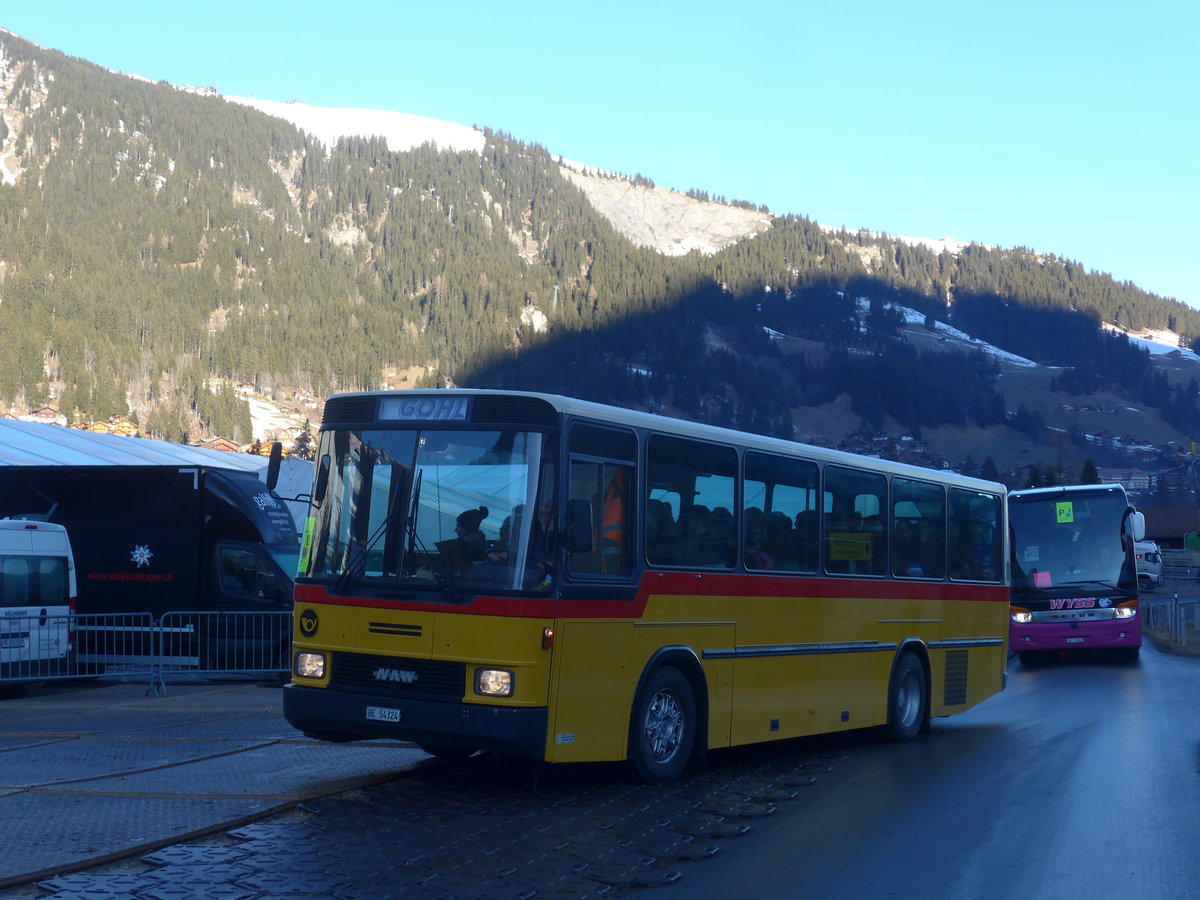 (213'558) - Gohl, Herzogenbuchsee - Nr. 12/BE 54'324 - NAW/Hess (ex Amstein, Willisau Nr. 12; ex Steiner, Altbron Nr. 12) am 11. Januar 2020 in Adelboden, Weltcup