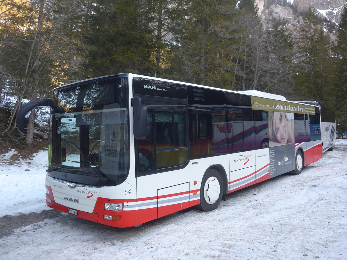 (213'663) - ASm Langenthal - Nr. 54/BE 421'323 - MAN am 11. Januar 2020 in Adelboden, Unter dem Birg