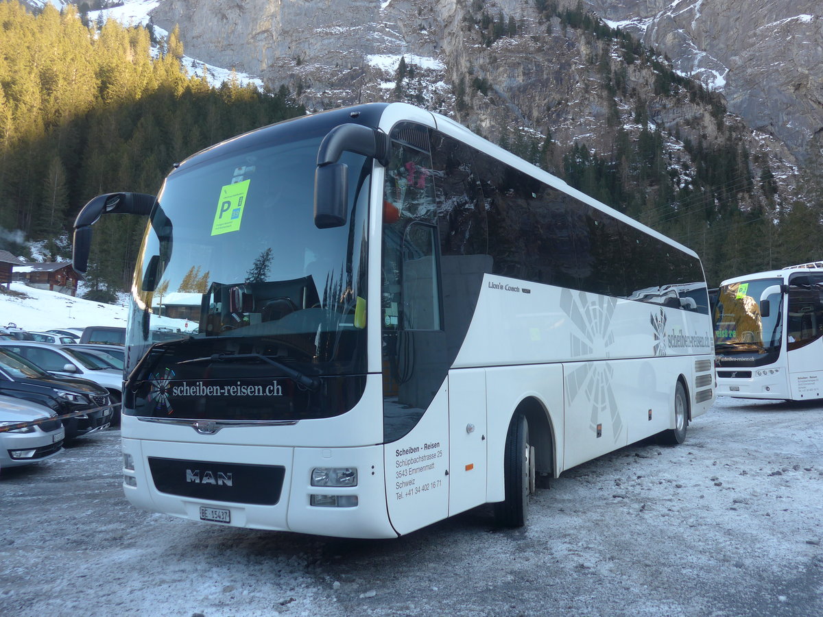 (213'666) - Scheiben, Emmenmatt - BE 15'437 - MAN am 11. Januar 2020 in Adelboden, Unter dem Birg