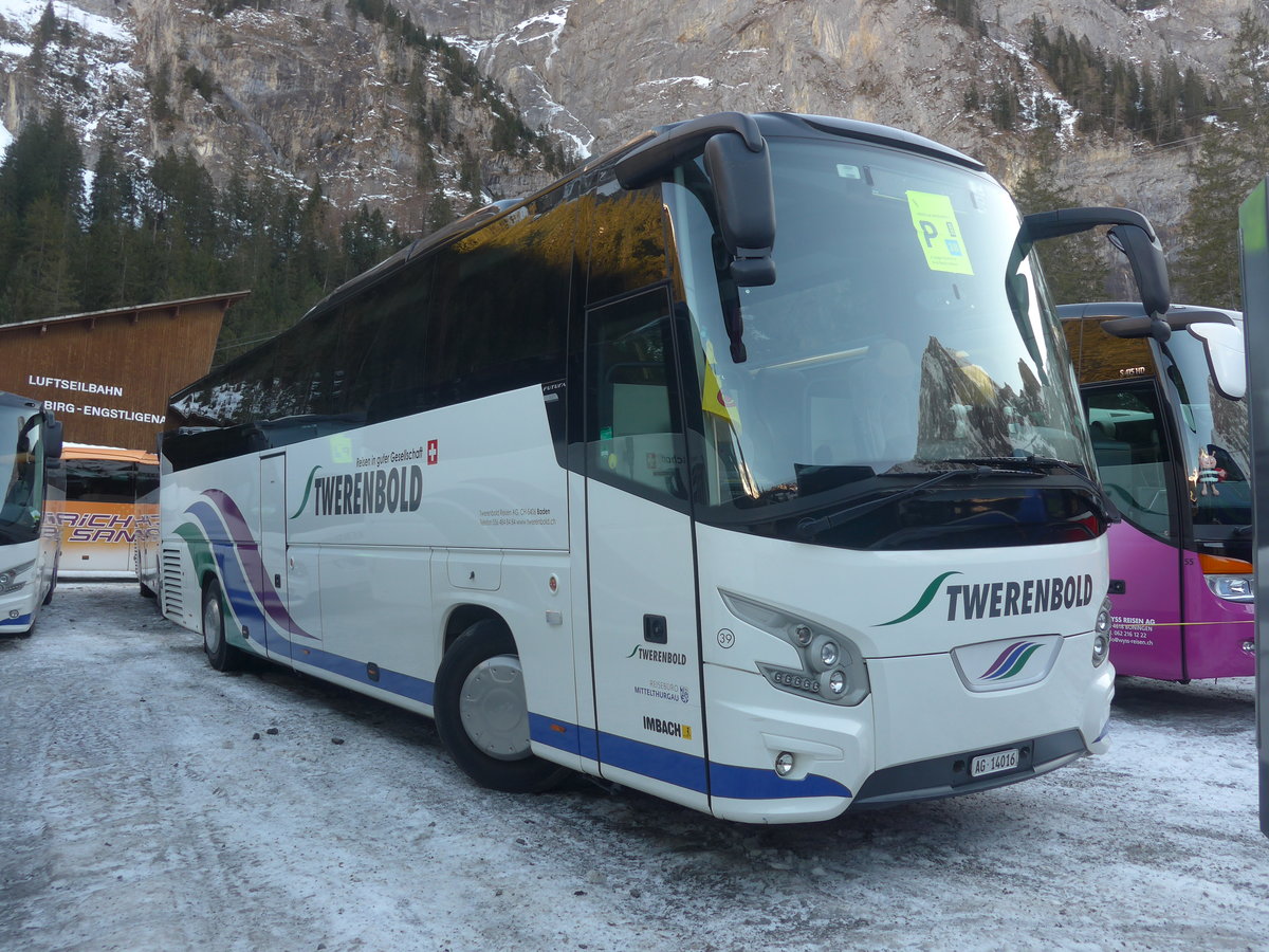 (213'668) - Twerenbold, Baden - Nr. 39/AG 14'016 - VDL am 11. Januar 2020 in Adelboden, Unter dem Birg