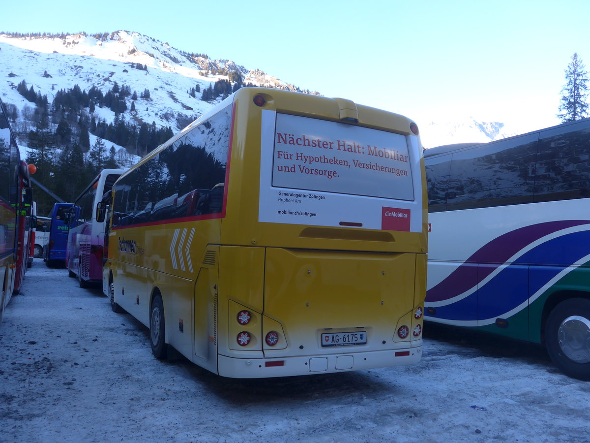 (213'679) - Tschannen, Zofingen - Nr. 17/AG 6175 - Temsa am 11. Januar 2020 in Adelboden, Unter dem Birg