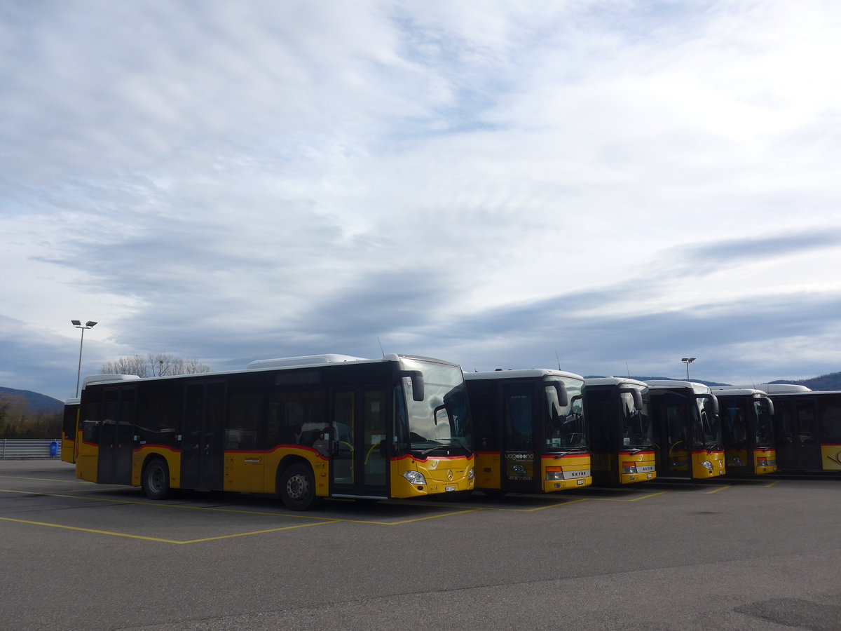 (214'313) - CarPostal Ouest - JU 26'790 - Mercedes am 16. Februar 2020 in Develier, Parkplatz