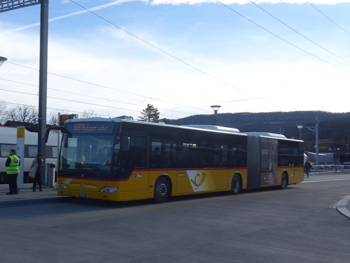 (214'328) - PostAuto Nordschweiz - BL 170'213 - Mercedes am 16. Februar 2020 beim Bahnhof Laufen