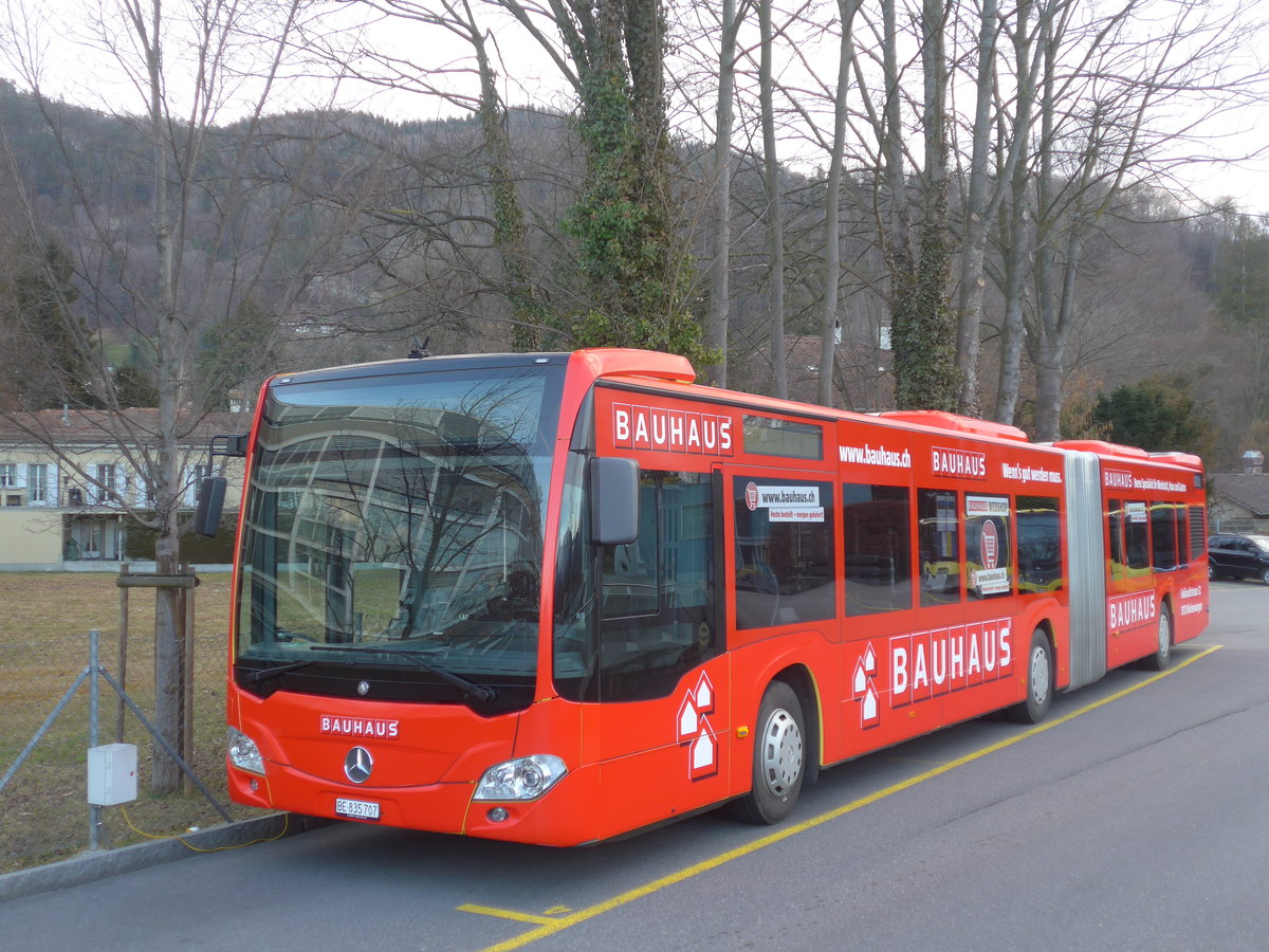 (214'549) - STI Thun - Nr. 707/BE 835'707 - Mercedes am 20. Februar 2020 bei der Schifflndte Thun