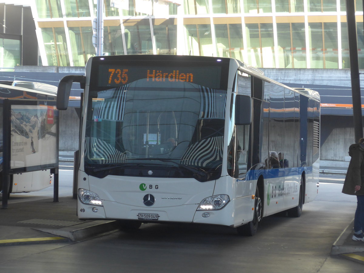 (214'683) - Maag, Kloten - Nr. 49/ZH 509'049 - Mercedes am 20. Februar 2020 in Zrich, Flughafen