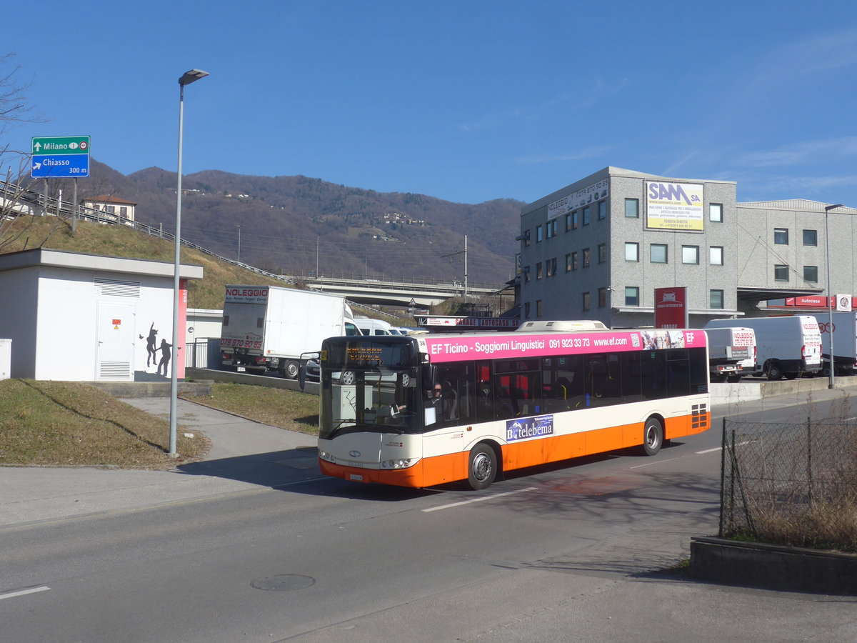 (214'725) - AMSA Chiasso - Nr. 38/TI 256'038 - Solaris am 21. Februar 2020 in Balerna, Garage