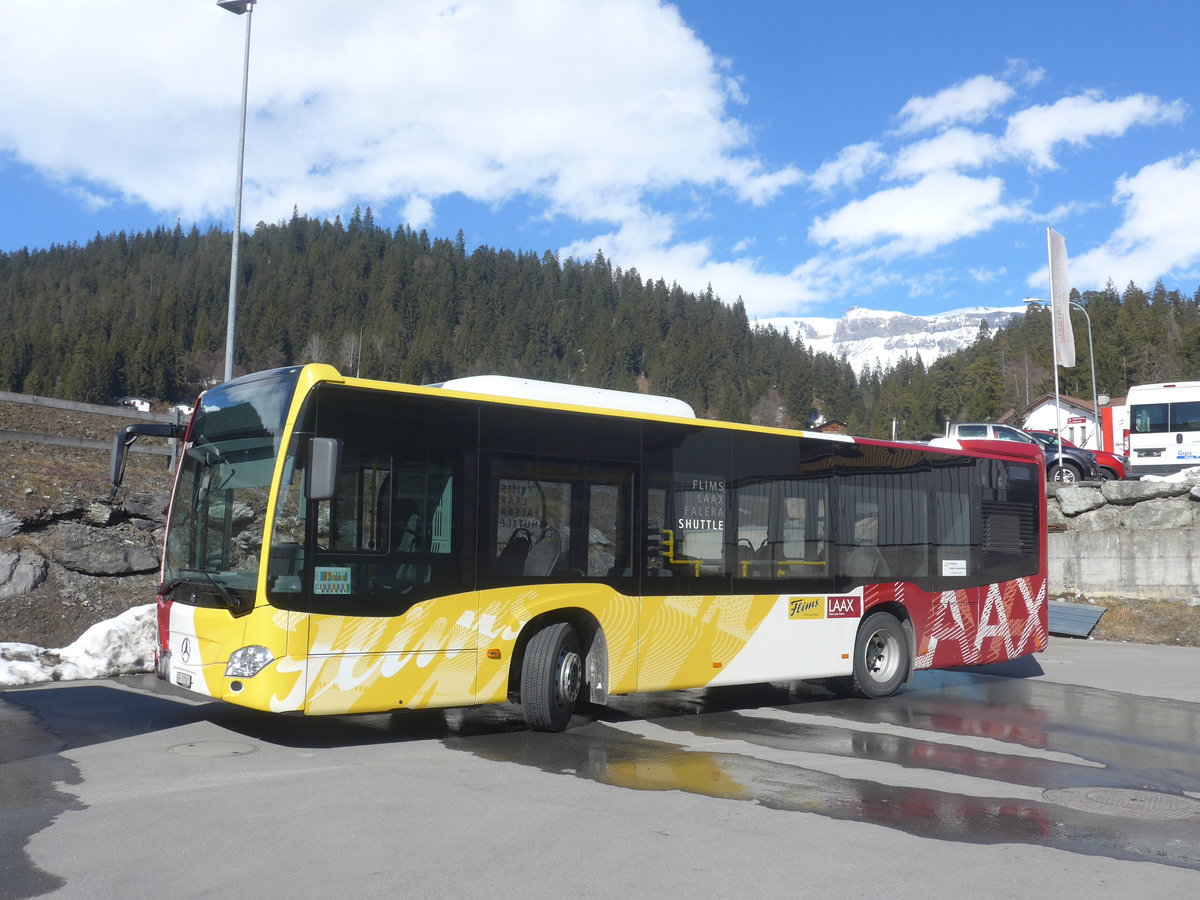 (214'993) - Stuppan, Flims - GR 87'021 - Mercedes am 1. Mrz 2020 in Laax, Garage