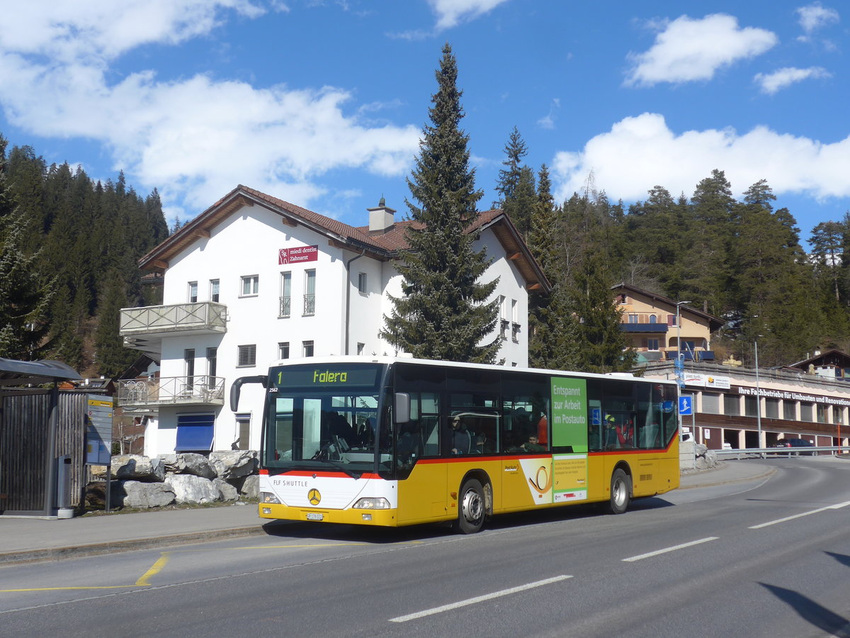 (214'999) - PostAuto Graubnden - GR 176'022 - Mercedes (ex PostAuto Nordschweiz AG 57'750; ex Kuhn, Merenschwand; ex PostAuto Nordschweiz BL 127'564) am 1. Mrz 2020 in Laax, Marcau (Einsatz Stuppan)