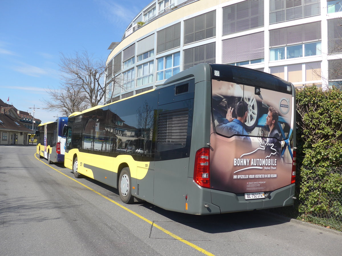 (215'275) - STI Thun - Nr. 174/BE 752'174 - Mercedes am 17. Mrz 2020 bei der Schifflndte Thun