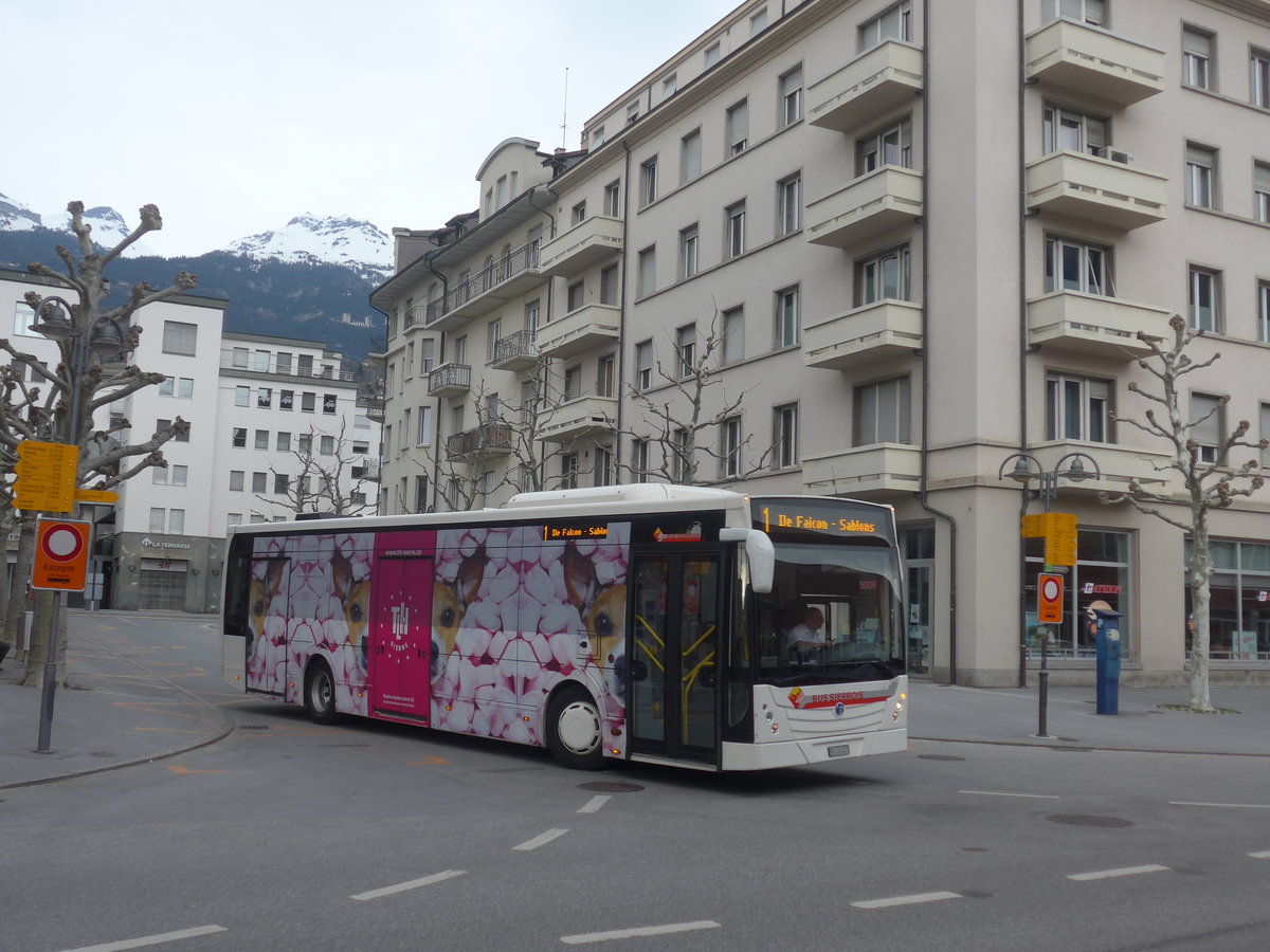 (215'344) - BS Sierre - VS 133'227 - Temsa am 20. Mrz 2020 beim Bahnhof Sierre