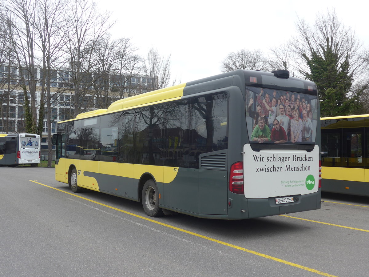 (215'460) - STI Thun - Nr. 155/BE 801'155 - Mercedes am 22. Mrz 2020 bei der Schifflndte Thun