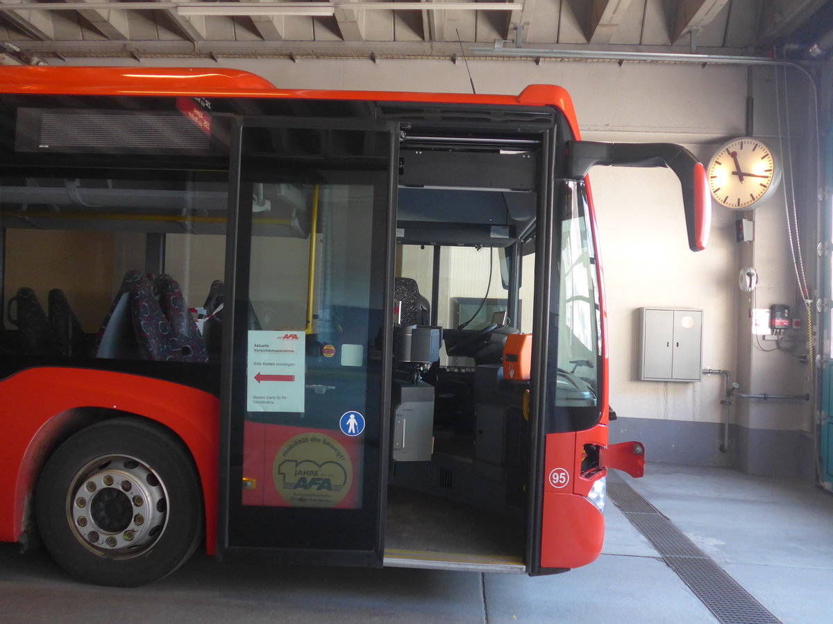 (215'529) - AFA Adelboden - Nr. 95/BE 26'774 - Mercedes am 25. Mrz 2020 in Adelboden, Busstation (Teilaufnahme)